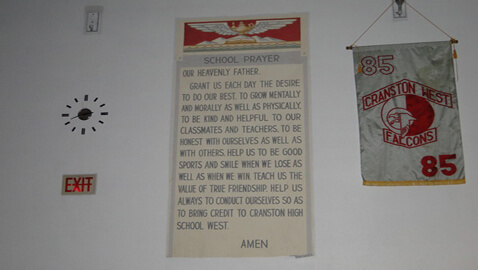 Prayer Banner in School Held Unconstitutional by Federal Court