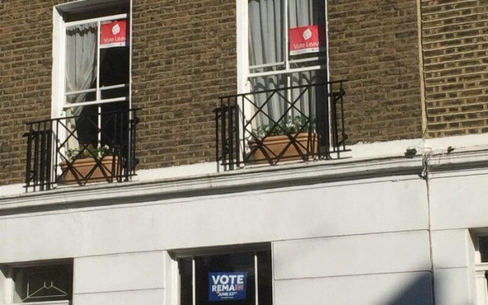 voters leave or remain poster