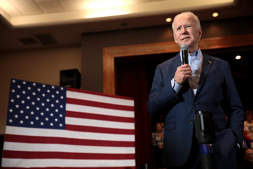 Biden in Henderson, Nevada in February 2020. Photo by Gage Skidmore