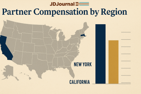 Partner Compensation by Region: How Geography Impacts Law Firm Earnings in 2024