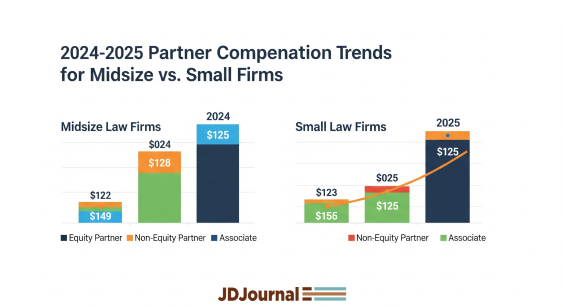 2024–2025 Partner Compensation Trends — Midsize vs. Small Law Firms