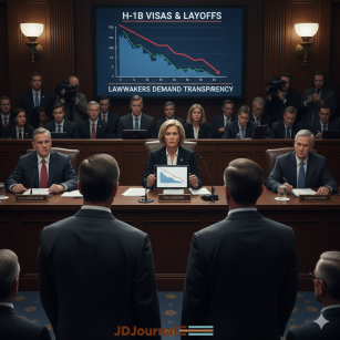 Lawmakers Demand Transparency from Major U.S. Companies Over H-1B Visa Use Amid Layoffs