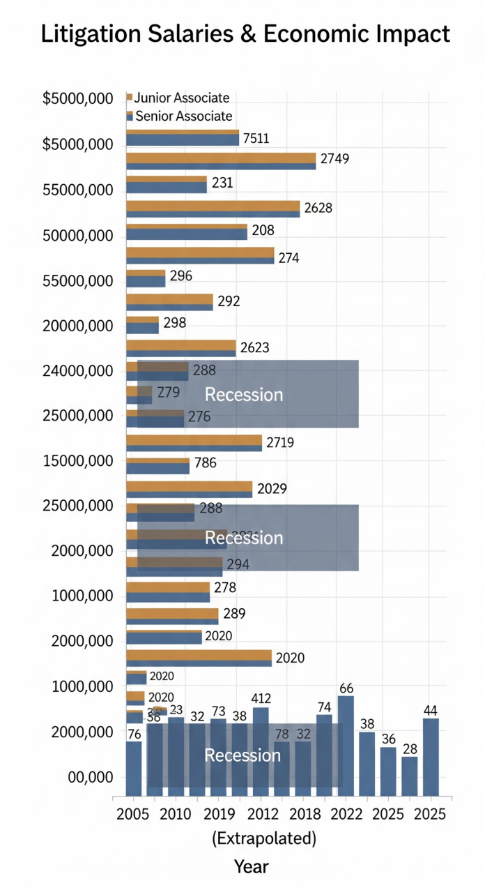 How Recessions Shape Litigation Salaries: What Attorneys Need to Know