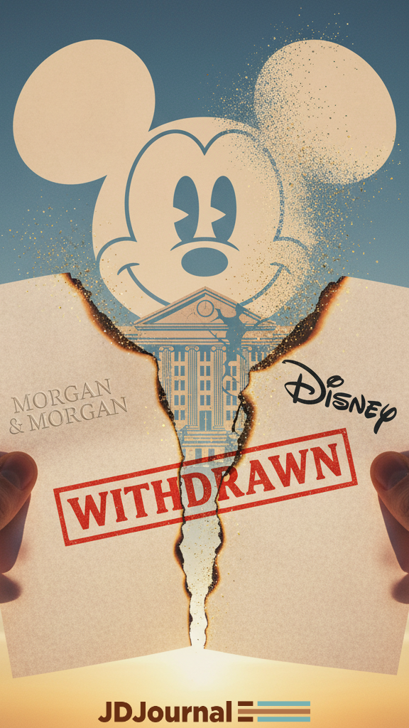 Morgan and Morgan Withdraws Lawsuit Against Disney Over Mickey Mouse-Inspired Ad Morgan and Morgan Withdraws Lawsuit Against Disney Over Mickey Mouse-Inspired Ad